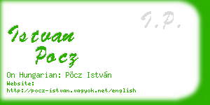 istvan pocz business card